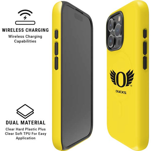 University of Oregon Ducks Yellow iPhone 16 Pro Magsafe Impact Case